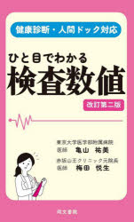 亀山祐美／著 梅田悦生／著本詳しい納期他、ご注文時はご利用案内・返品のページをご確認ください出版社名同文書院出版年月2023年04月サイズ191P 18cmISBNコード9784810377903生活 家庭医学 くすり・検査ひと目でわかる検査数値ヒトメ デ ワカル ケンサ スウチ※ページ内の情報は告知なく変更になることがあります。あらかじめご了承ください登録日2023/03/17