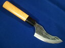 イノシシの皮剥包丁 青紙2号 片刃 いのしし 狩猟ナイフ 解体 特殊包丁 猪 皮剥ぎ ナイフ カワハギ