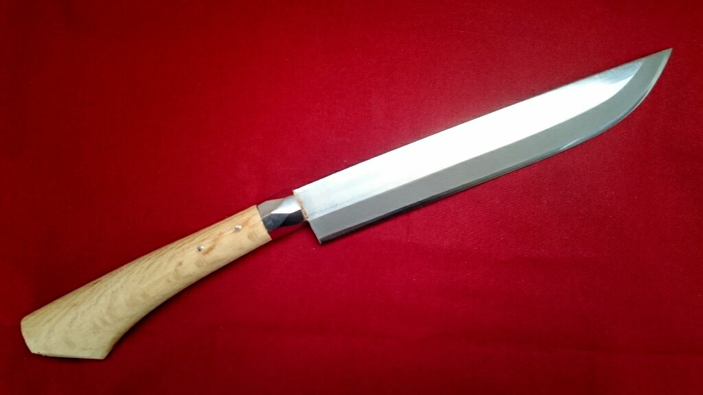 手打 鍛造 青紙 両刃 山刀 剣鉈 270mm