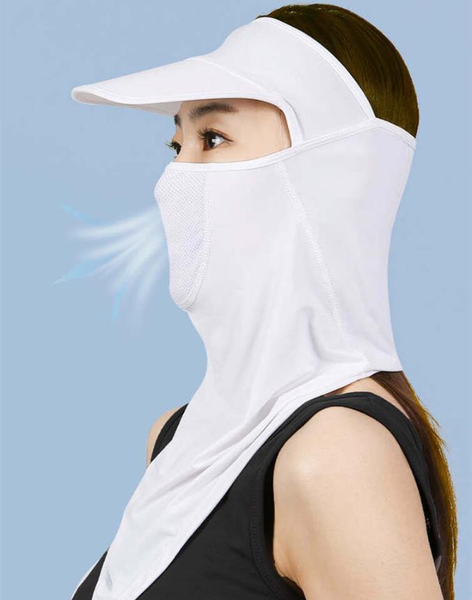 フェイスカバー ネックガード 紫外線対策 2枚セット 洗える 冷感 UVカットマスク 日焼け防止 飛沫対策 弾力 吸汗速乾 通気性 顔 首 アレルギー肌 息苦しくない 車の運転 テニス ゴルフ マジックテープ ガーデニング