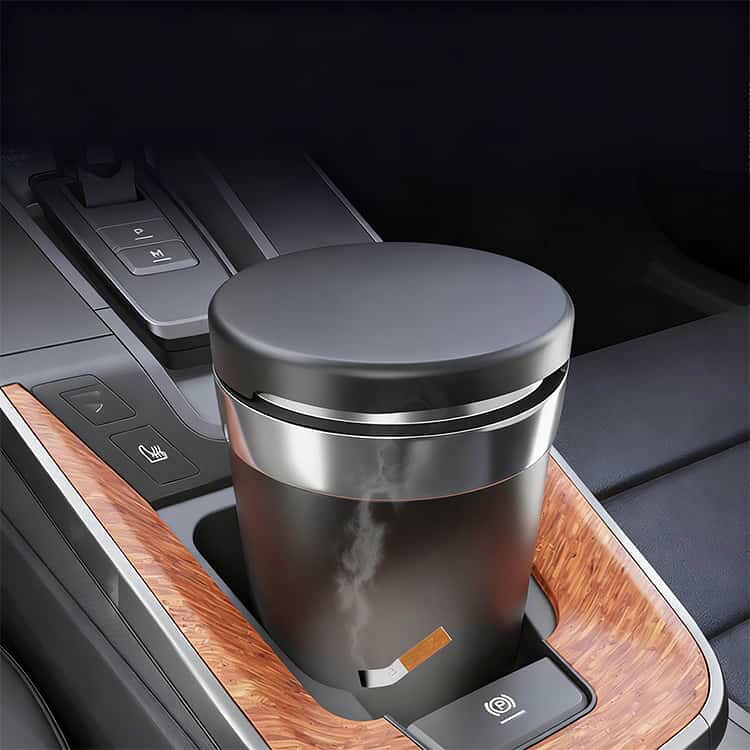 携帯灰皿 ドリンクホルダー ドリンクホルダーサイズ 車用灰皿 家庭用 灰皿 蓋付き ...