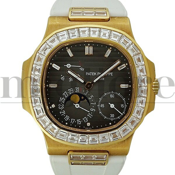 PATEK PHILIPPE パテックフィリップ ノーチラス 5724R-001 バゲットダイヤ メンズ 腕時計【中古】