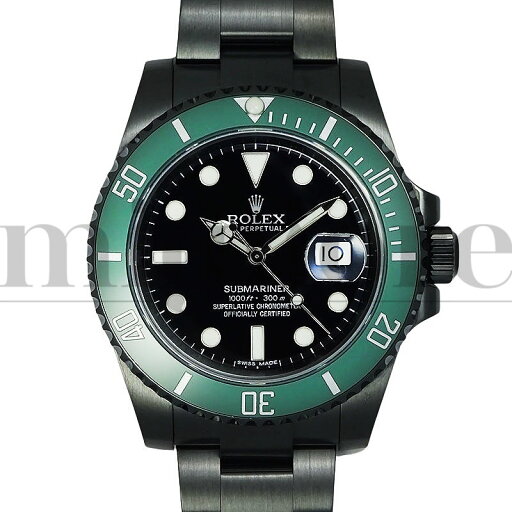 ROLEX ロレックス サブマリーナ デイト 116610LNベース 126610LV DLCブラックカスタム ランダム番 グリーン メンズ 腕時計【中古】 ROLEX ロレックス サブマリーナ デイト 116610LNベース 126610LV DLCブラックカスタム ランダム番 グリーン メンズ 腕時計【中古】