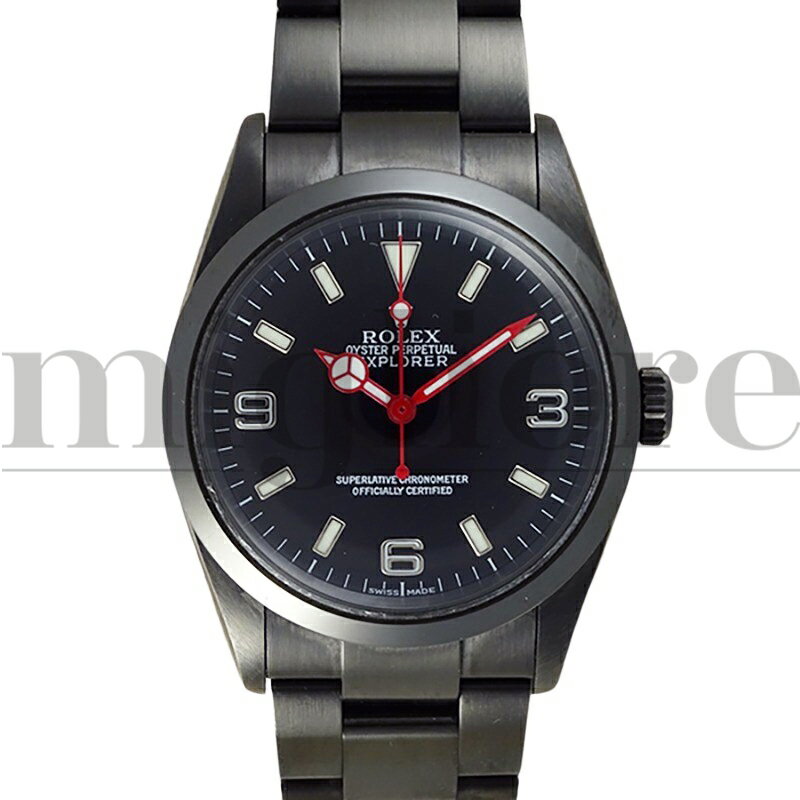 ROLEX ロレックス エクスプローラー1 114270 Y番 DLCコーティングカスタム メンズ ...