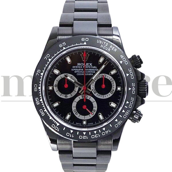 DAYTONA - ROLEX ロレックス コスモグラフ デイトナ 116520 ランダム番 DLCコーティングカスタム メンズ 腕時計 【中古】