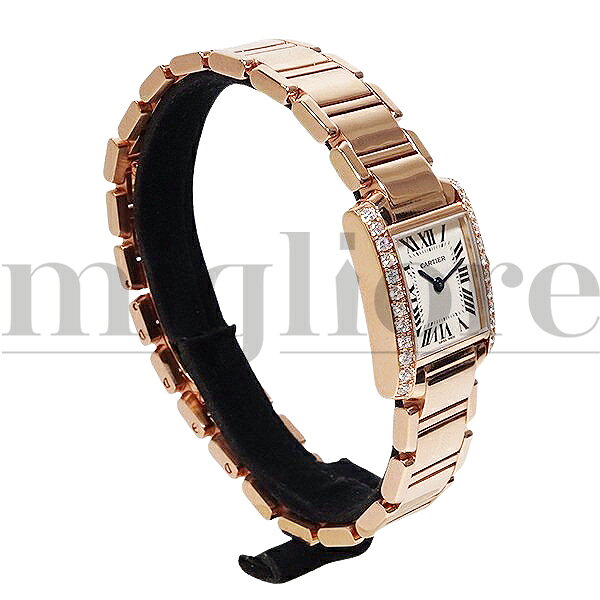 Cartier カルティエ タンクフランセーズSM W51008Q3/2384 PGコーティング アフター...