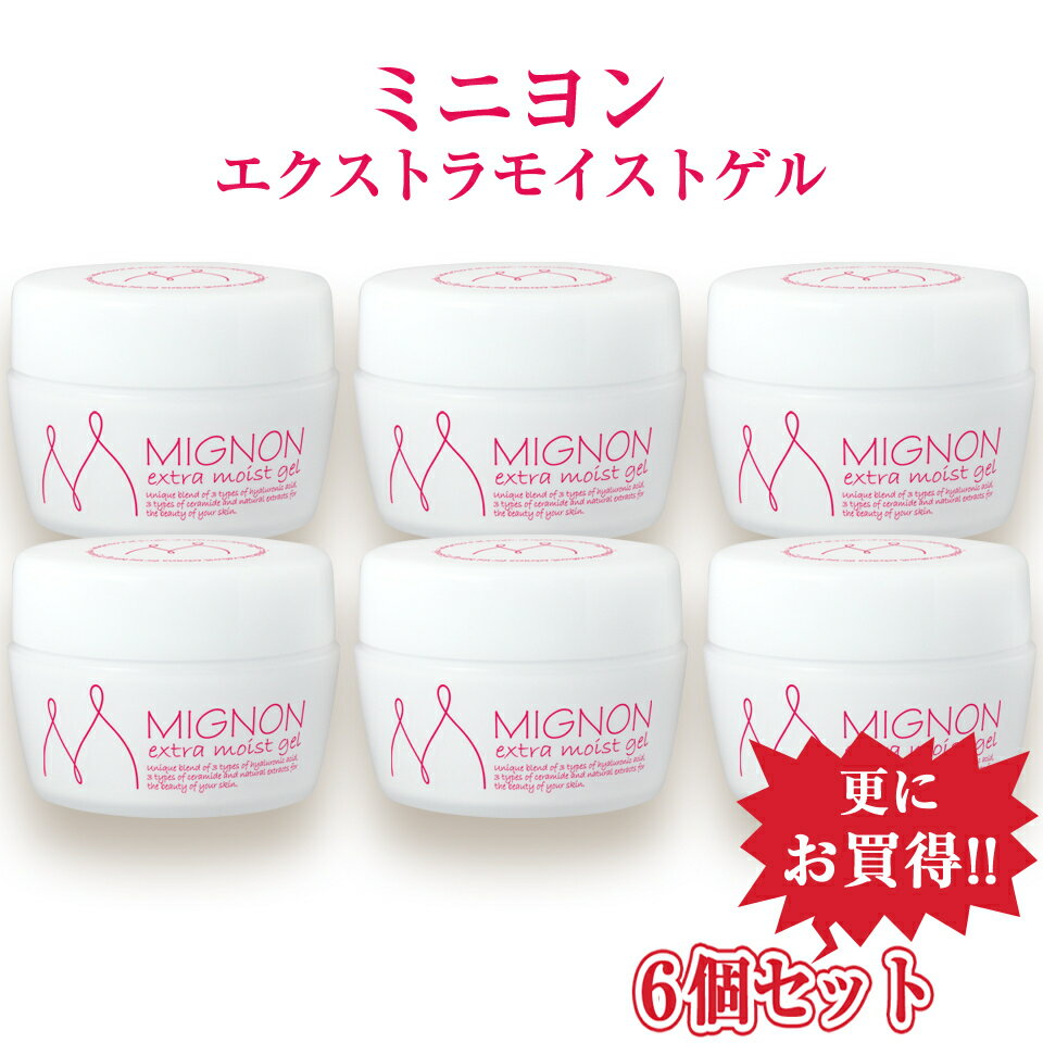 【6個セット】 ミニヨン オールインワンゲル オールインワンジェル ヒト型セラミド ヒアルロン酸 女性 男性 メンズ 子供 家族 無添加 低刺激 乾燥 敏感肌 ...