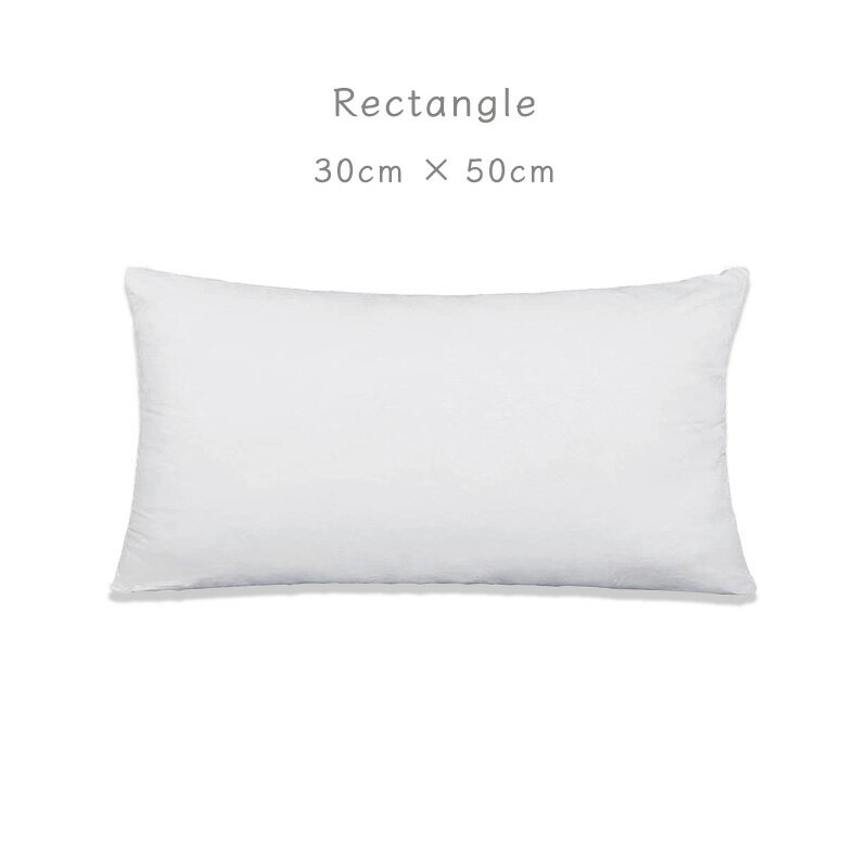 送料無料 日本製 ヌードクッション 30cm×50cm 中綿 中身 中材 クッション 長方形 横長　ポリエステル サテン生地