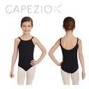 【スーパーセール】バレエ レオタード 子供 スカートなし【 カペジオ 】肩ひも取り外しが可能 CAPEZIO