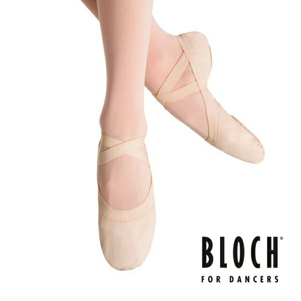 バレエシューズ 【 ブロック 】（ BLOCH ：Pro Erastic）ピンク 　足先が美しく甲もよ