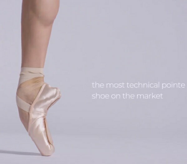 トウシューズ ユーロストレッチ 【 BLOCH ブロック 】革新的なトゥシューズ　スプリットソール 　柔らかな動きが可能 甲が出しやすい　最新 トウシューズ　ミニヨン　バレエ　ポワント　ポイント ポアント 2