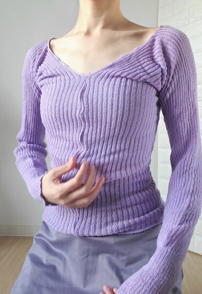 新品バレエ ニットトップ バレエ　ニットトップ　グレイッシュライラック 楽天市場】ニット（バレエ｜体操・ダンス）：スポーツ