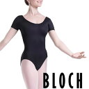 バレエ レオタード 大人 ジュニア【BLOCH】シンプル無地 半袖 レオタード【 ブロック 】 ( バレエ用品 大人バレエ バレエレオタード 大人用 オーディション おしゃれ レッスン 着 レッスン着 練習 コンクール ミニヨン )