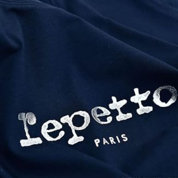 レペット【repetto】 Tシャツ 半袖 ロゴ 　正規品　ネイビー 紺　トップス Logo T-shirt レペット バレエ バレエ用品　正規品　 バレエトップス 大人 ネイビー 2