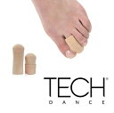【TECHDANCE テックダンス】 ゲル ストリップ チューブパッド(指専用トウパッド) 人差し指 2本入り ジェル チップ コットン ゲル トウシューズ ポ...