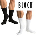【BLOCH/ブロック】 靴下 メンズ ソックス (2足セット)バレエ靴下 男の子 ダンスソックス 黒 白 ブラック ホワイト ダンスウェア ダンスウエア 練習