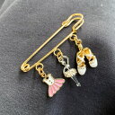 ブローチ バレエ アクセサリー ピンブローチ キーホルダー トウシューズ バレリーナ お返し バレエ ギフト キラキラ バレリーナブローチ ☆ バレエ雑貨 小物...