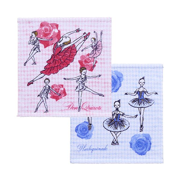 【ブラックフライデーP10倍※要エントリー】 バレエ ハンドタオル【イツコルベイユ】かわいい バレリーナ 汗拭き タオル ドンキ アレルキナーダ バレエ発表会 ...