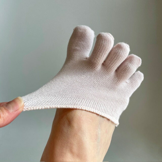 5本指 ハーフソックス　5本指 つま先 ソックス 消臭糸使用 表糸綿100％ (ピンク)　バレエ用品