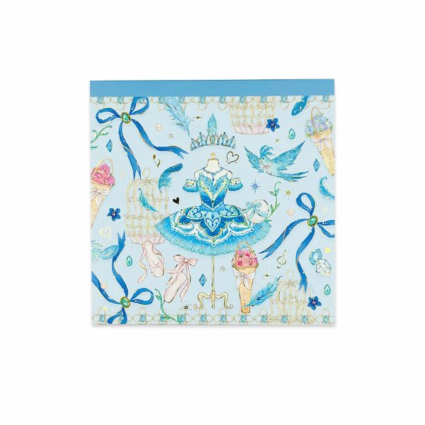 【ブラックフライデーP10倍※要エントリー】 バレエ メモ帳 【たけいみき】 フロリナ王女と青い鳥 ブルーバード メモパッド 文房具 発表会 プレゼント 贈り物...