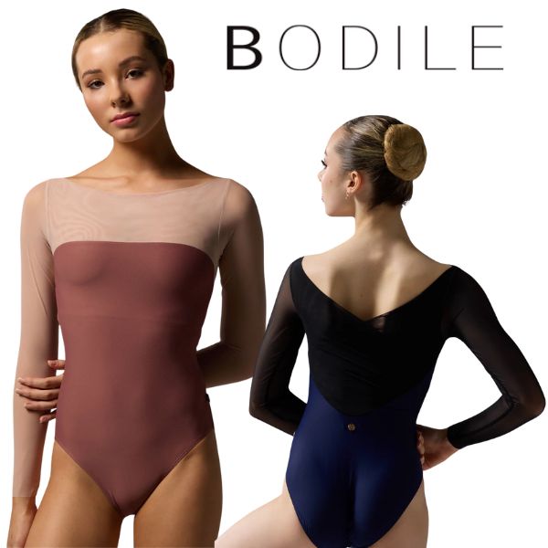 【ブラックフライデーP10倍※要エントリー】 バレエ レオタード【BODILE ボディール 】GABRIELLA 長袖 大人 ボートネック エレガントで美しい ...