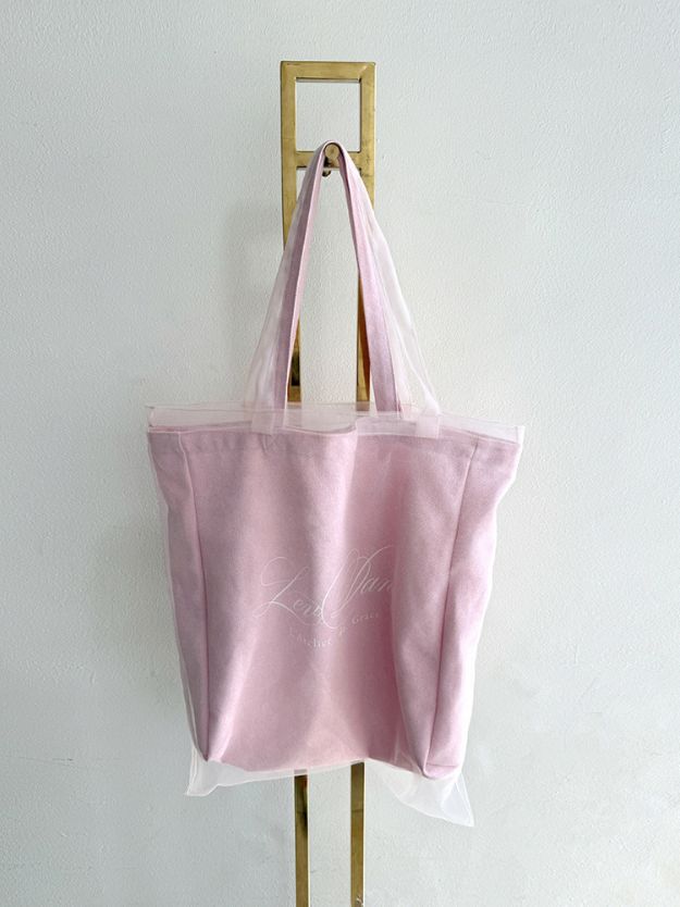 【 LEVDANCE / レヴダンス 】バレエ レッスンバッグ トート　Rev キャンバス チュール バッグ 肩掛け バッグ バレエ レッスンバッグ　ギフト 贈り物 プレゼント ピンク グレー 201OKU-ROOM