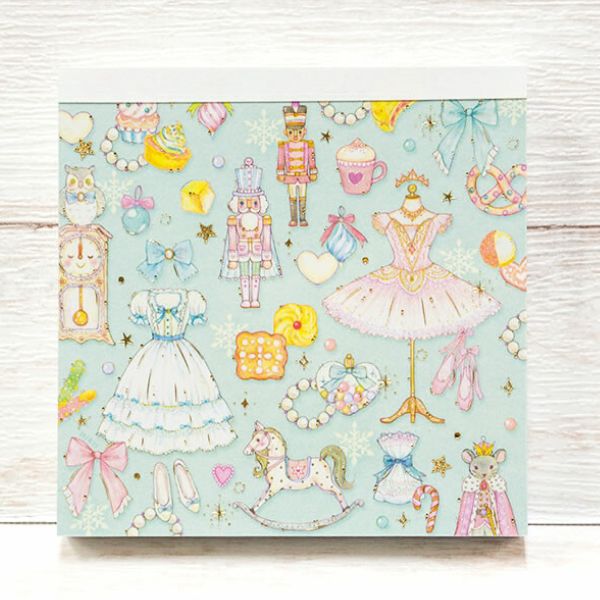 【ブラックフライデーP10倍※要エントリー】 【たけいみき】バレエ くるみ割り人形 メモパッド メモ帳 文房具 発表会 プレゼント 贈り物 ギフト お返しお手紙...