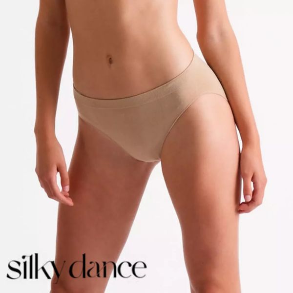 【Silky Dance】ダンスショーツ シームレス ハイカット 響かない アンダーウェア バレエ 新体操 チア 下着 肌色 ヌード ベージュ 無縫製 ウエアからはみ出さない 伸縮 抜群 柔らかい 大人 XS S M L シルキーダンス