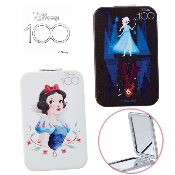 乐天商城 - ディズニー 100周年 コンパクトミラー Disney Showcase 記念モデル 白雪姫 エルサ アナ 拡大鏡付き 二面鏡 限定 デザイン キャラクター グッズ 大人向け かわいい おしゃれ ギフト プレゼント 鏡 かがみ プリンセス アナと雪の女王 Disney100 バレエ 発表会 贈り物