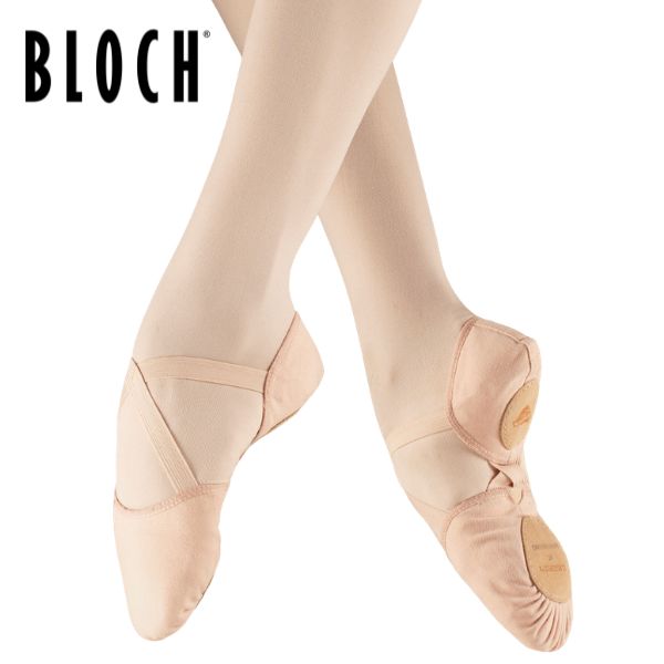 乐天商城 - 【マラソン中全品P3倍】 【BLOCH/ブロック】希少価値 バレエシューズ エラスト スプリット X キャンバス スプリットソール コンテンポラリー ダンス シューズ ピンク 替えゴム付 クロスゴム 土踏まず アーチ 在庫限り E0251L C幅 D幅