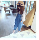 【即納】サロペット 子供服 オーバーオール キッズ サロペット デニムサロペット　キッズ韓国 子供服 女の子 男の子 パンツ ジュニア2color！韓国サロペット パンツ カジュアル キッズ ジュニア 子供服 ボトムス ロングパンツ 長ズボン ベビー オーバーオール 女の子 2