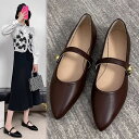 メリージェーン パンプス フラットパンプス ストラップパンプス パンプス 痛くない レディース スリッパ フラットパンプス PUレザー合皮 サンダル 新作 レデ...