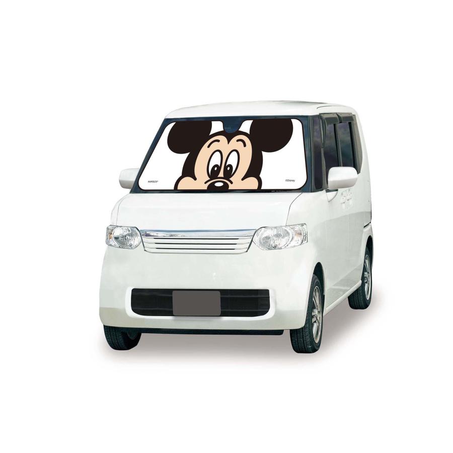 サンシェードS ミッキーマウス 日除け 遮光品Mickey Mouse 汎用タイプフロントガラス 折りたたみ 車内 長時間 暑さ対策 快適目 影 駐車場 かわいい ディズニーランドNAPOLEX(ナポレックス)