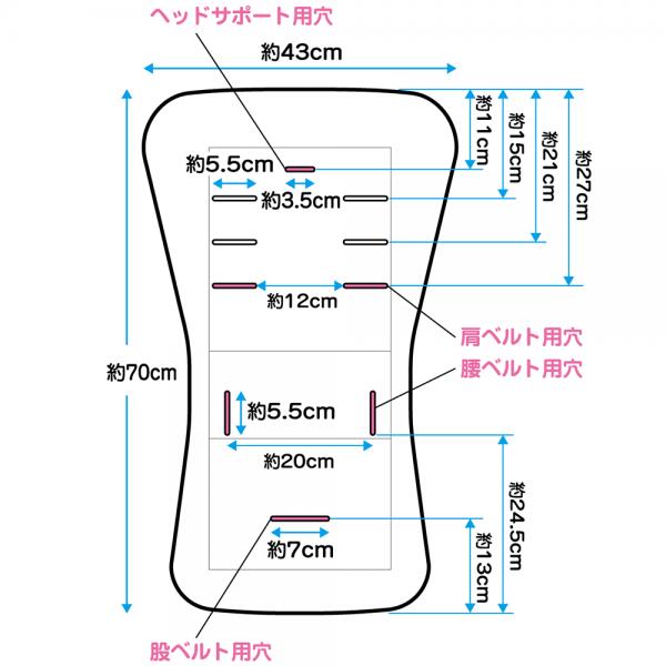 【アウトレット品】ベビーカー クッションマット...の紹介画像3