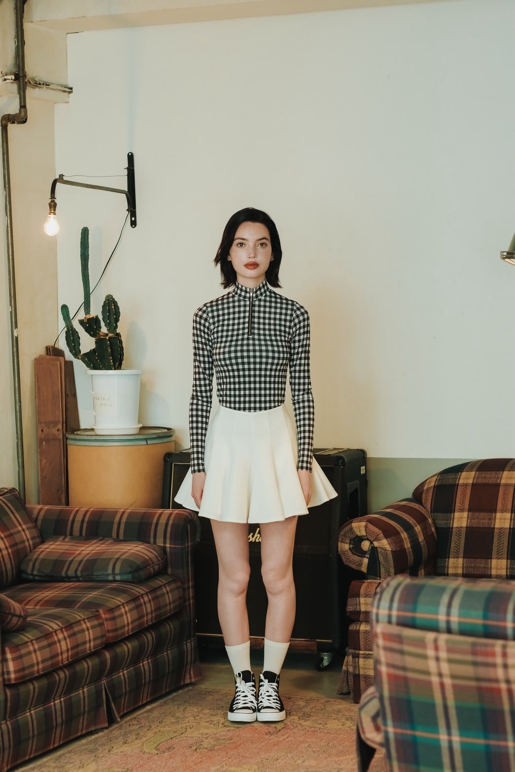 ENTI ゴルフ フレア スカート オフホワイト 白 防寒 ペチコート付き スポーツ ゴルフウェア レディース..