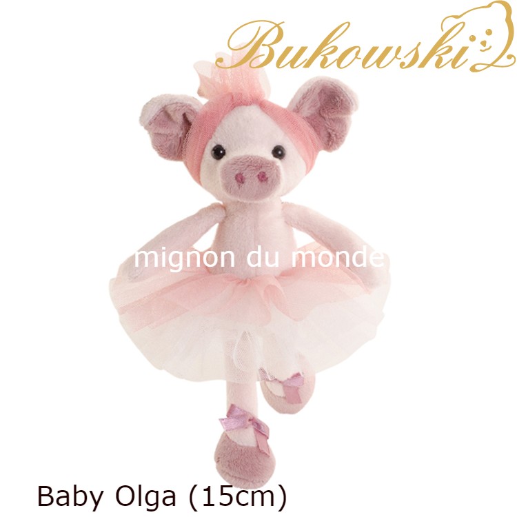 バレエ ぬいぐるみ Bukowski ブコウスキー バレエ ピッグ正規輸入品 バレリーナ 名前 Baby Olga トゥシューズ ポワント 衣装 チュチュ レオタード コンクール 発表会 お稽古 バレエ少女 男子 レッスン ギフト