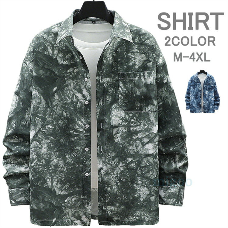 カジュアルシャツシャツメンズ花柄シ...