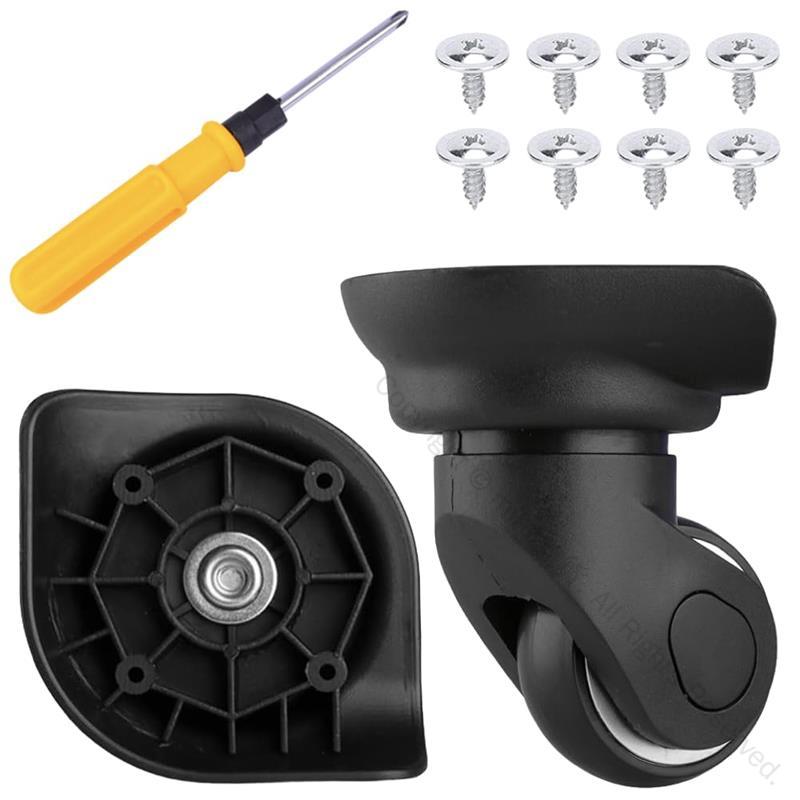 スーツケース キャスター 交換 タイヤ キット 静音 車輪 ホイール キャリーケース 修理 部品 車軸 取替..