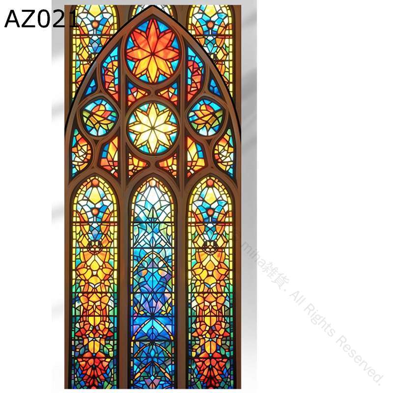 ステンドグラスシール窓用フィルム自...