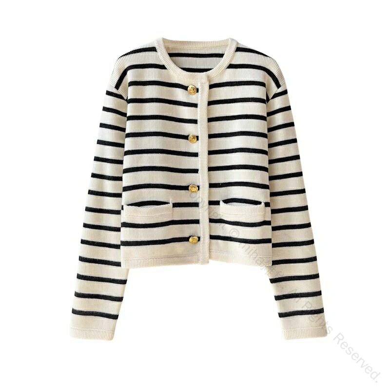 レディース トップス ニット カーディガン クルーネック 長袖 ニットカーディガン 厚手 バイカラー 羽..