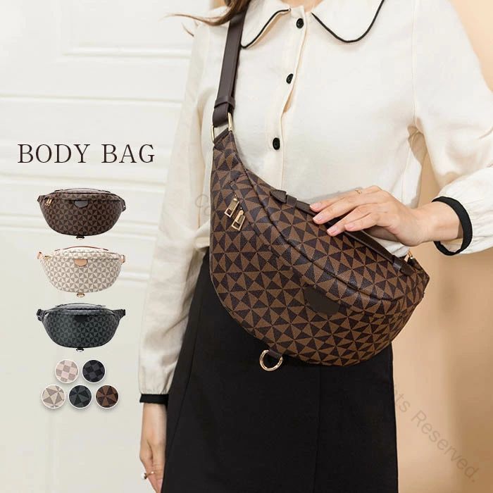 ボディバッグ レディース メンズ きれいめ 大きめ 3way ショルダーバッグ 斜め掛け 大人 軽量 スポーテ..