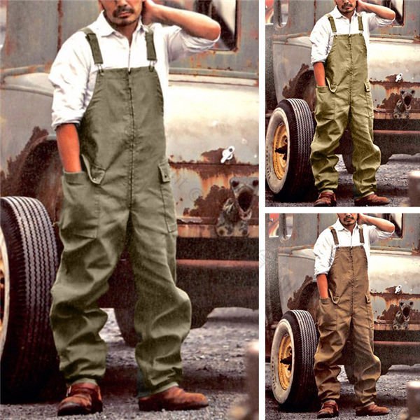 新色オーバーオール メンズ 繋ぎ サロペット 無地 アウター 欧米風 カジュアル 作業着 ペインターパンツ ミリタリーパ 作業服 新作 プレゼント 30代 40...
