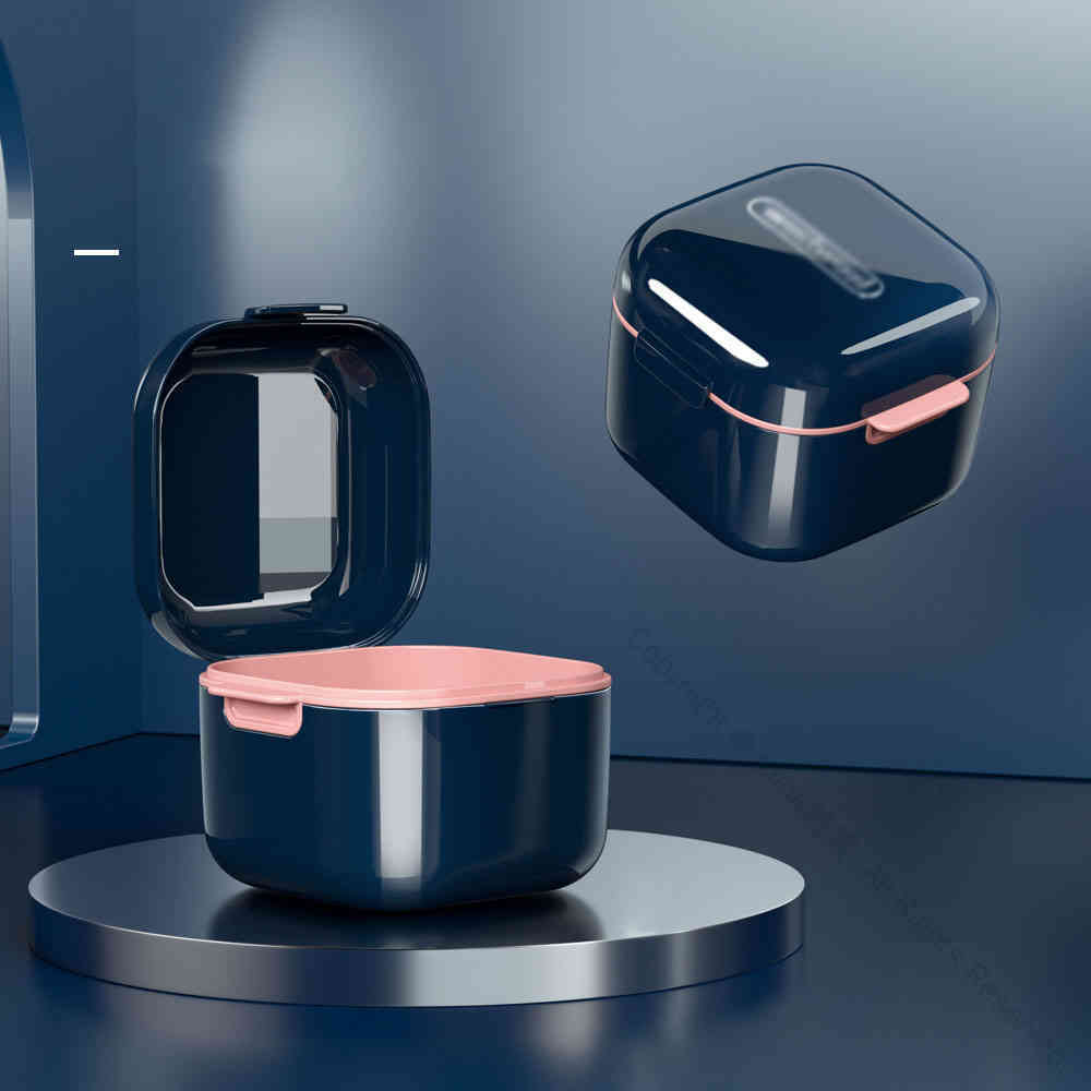 入れ歯ケース 洗浄ケース 水切りカゴ付 携帯用 マウスピースケース 敬老の日 父の日 母の日 プレゼント..