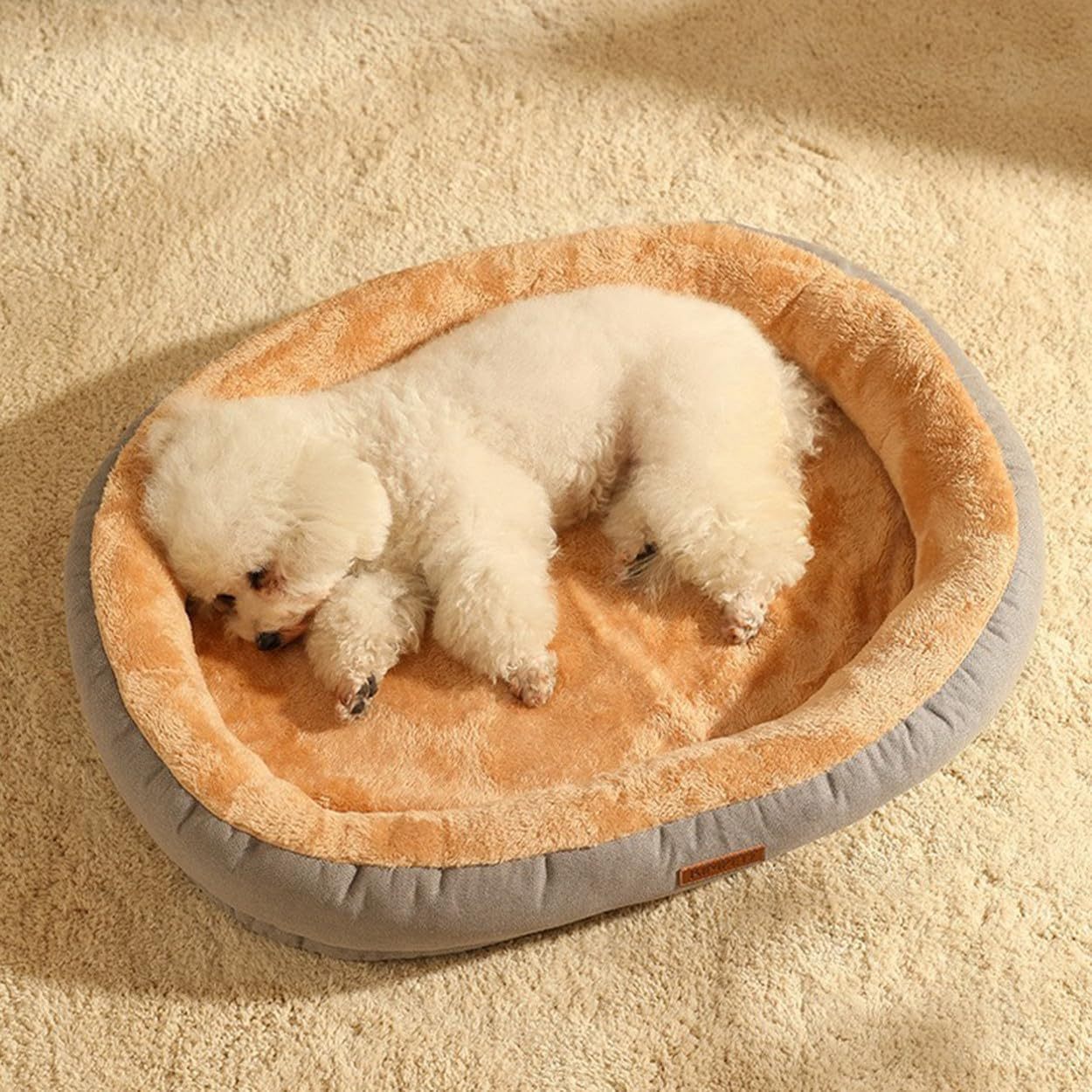 ふわふわ犬ベッド洗える猫ペットベッド冬用クッションマット小中型犬用柔らかいオールシーズンペットマ..