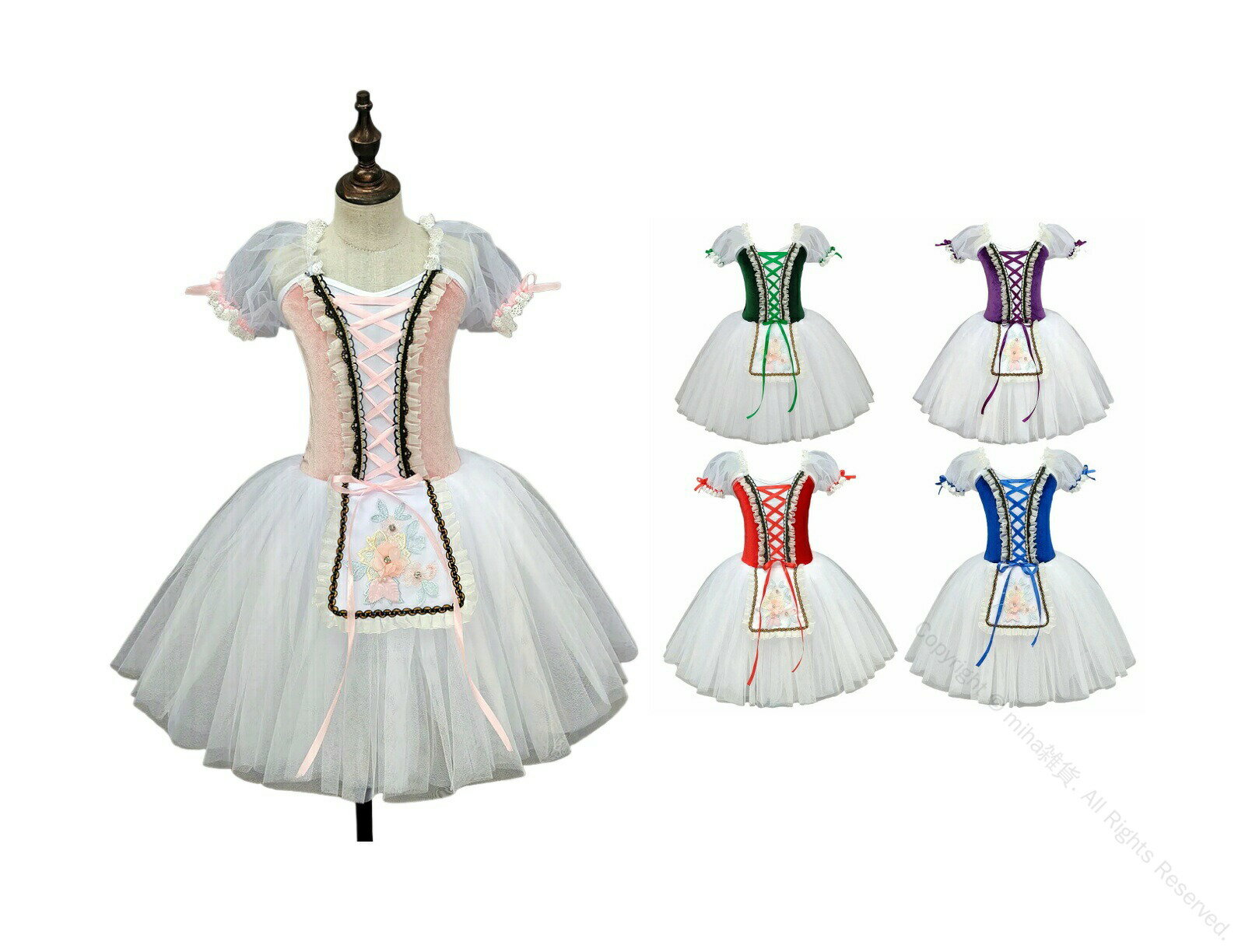 女の子 ダンスドレス ワンピース ダンス衣装 子供用 バレエ 半袖 パフスリーブ 舞台衣装 ジゼル風 チュチュスカート 女児 発表会 学園祭 ダンスパフォーマンス 衣装 子供舞台ダンス衣装 ワンピース ステージ演出衣装 舞台団体服 ダンスウェア キッズ 団体服 可愛い 5色展開