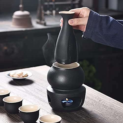 酒燗器 陶器 徳利 おちょこ セット おしゃれ 燗酒 かんざけ 熱燗器 業務用 家庭用 湯煎酒器 熱燗セット..