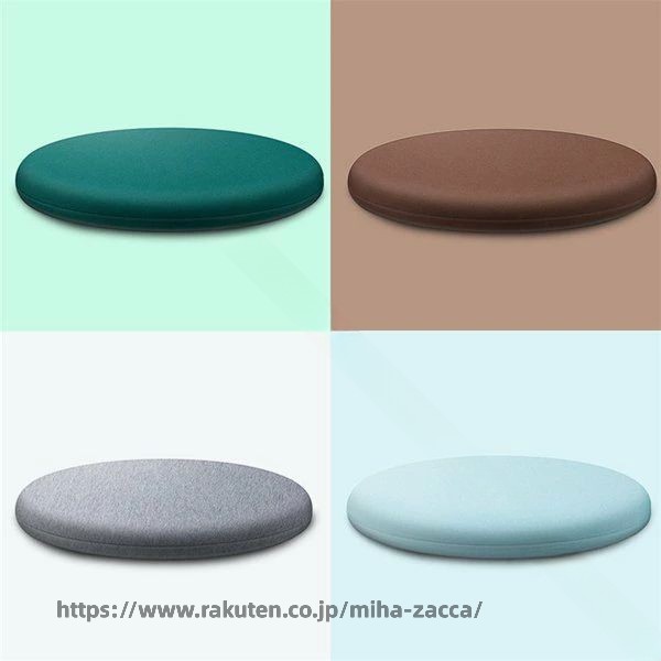 チェア パッド 綿 低反発 マット メリヤス 円形 30cm 35cm 40cm 45cm 50cm 60cm 5色 洗える Natural Posture オールシーズン 椅子 用 クッション チェアーパッド 座布団 ダイニングチェア 滑り止め [2]