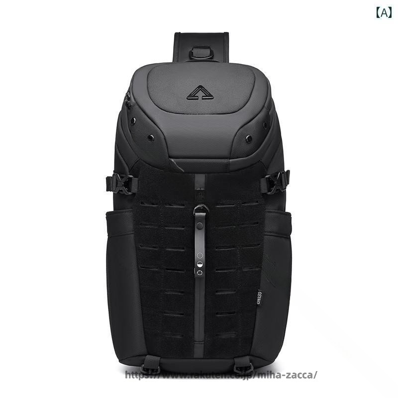 Rakuten - アウトドア バッグ メンズ 多機能 軽量 耐久性 チェストバッグ ショルダーバッグ 通勤 通学 旅行 新作 ファッション メッセンジャーバッグ ボディバッグ バックパック 兼用 耐久性抜群 通勤便利 旅行快適 アウトドア必須