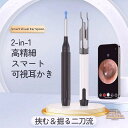 耳かき カメラ付き 内視鏡付き耳かき カメラ付き耳かき ピンセット付き耳掻き ピンセット 防水 左右反転機能 耳かきカメラ付きイヤースコープ スマホ&タブレット対応 IOS/Android Type-C充電 耳のケア 耳垢除去 耳垢クリーニング 子供 お年寄り 大人