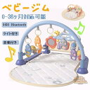 ベビージム ベビープレイマット 赤ちゃん 幼児 ピアノプレイジム 新生児 光付き 音声出る 電池式 ピアノデザイン 五感刺激 感覚発育 早期教育 知育促進 快眠...